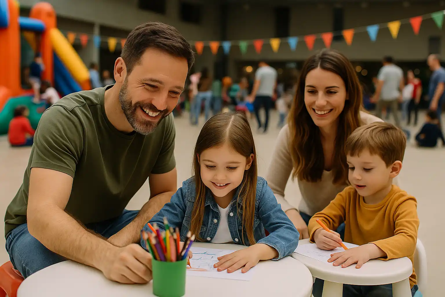 Actividades familiares durante un Family Day en Auditorio Cartuja